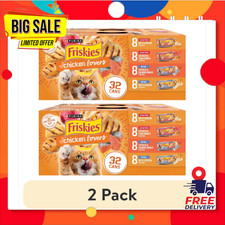 2-Pack Purina Friskies Chicken Lovers Prime Filets Shreds Wet Cat Food 5.5oz