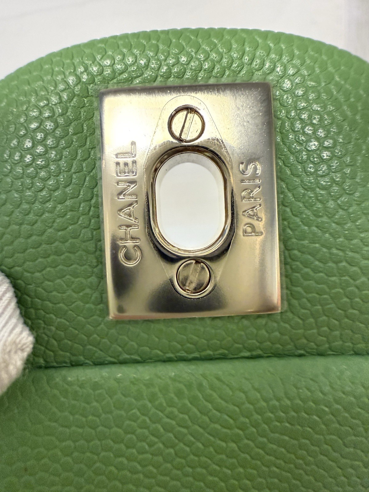 Chanel 23C Green Caviar Classic Double Flap Bag Small image 6