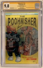 POOHNISHER Metal MISPRINT NOT TIGGOM ASM 129 Signed Marat Mychaels comic cover