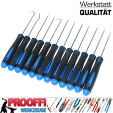 12-tlg Feinmechaniker Set Haken Nadel Kreuz Schlitz Torx Schrauben Dreher Zieher