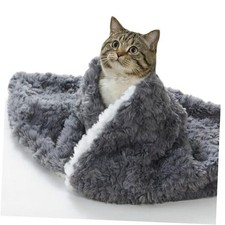 Cat Blanket for Indoor Cats Ultra-Soft Plush Small Blanket 21  17 inch Grey