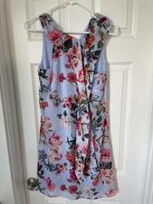Vince Camuto sleeveless floral dress, size 2, lined all polyester