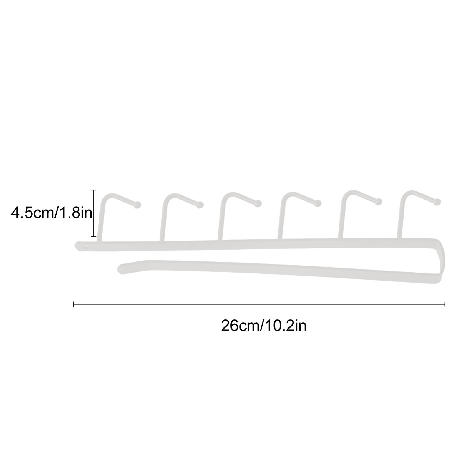 Under Shelf Mug Rack Iron Mug Holder Hanger For Kitchen