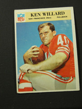 Ken Willard 1966 Philadelphia ROOKIE CARD #181. rookie card picture