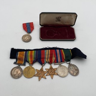 WW1 & WW2 British Medal Group to J J Gee RA RE Terr Efficiency