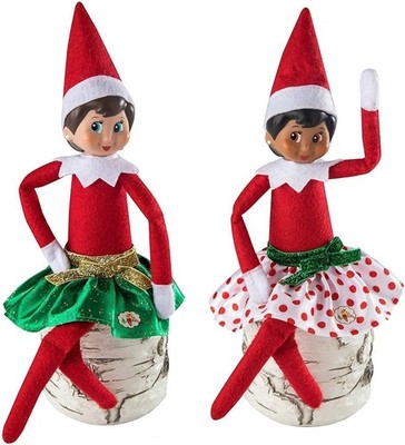 The Elf on the Shelf Party Skirt Set 2 Holiday Skirt Value Pack Dress Up Your