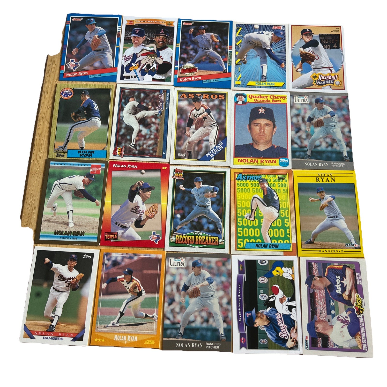 Nolan Ryan Rangers Lot Of 50 Cards Inserts Parallels +++