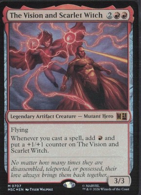 The Vision and Scarlet Witch Commander: Marvel Super Heroes Foil