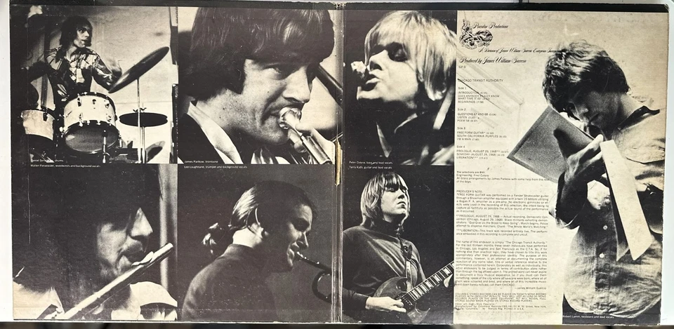 CHICAGO TRANSIT AUTHORITY 1969 Double Vinyl LP GP8 Gatefold CS 9809 - Image 3 of 4