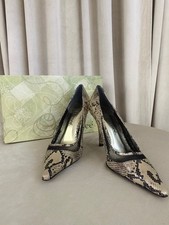 J Renee Snake-Print Pointed Toe Pumps
