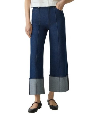 Theory Relaxed Denim Cuff Pant Women's Blue 26