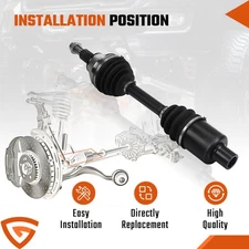 Front Left or Right CV Axle Shaft Assembly for 2012 - 2020 Ram 1500 Classic 4WD