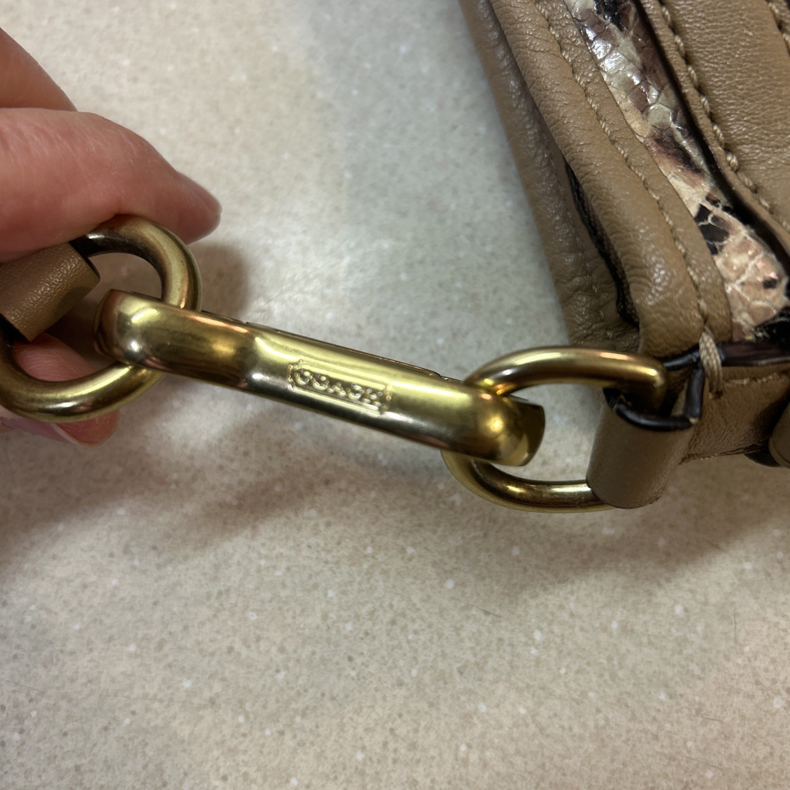 Coach Madison Lindsey Ltd Ed Python Embossed Leat… - image 3
