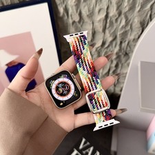 For iWatch Series 11 10-1 SE Ultra3/2/1 Weaving Breatgable Band Magnetic Closure