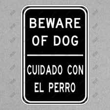 Safety Sign Sticker Beware of Dog Essential Warning for Home  540189