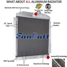 4-ROW RADIATOR Fits CHEVY C/K/3100/3600/3700/3800/3900 PICKUP SUBURBAN 1947-1954