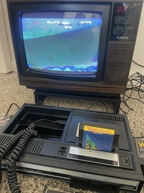 Colecovision Bundle Lot with 32 Coleco Games + Expansion w 12 Atari Games Tested