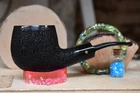 Moretti Pipe Super Magnum Black Rusticated Freehand