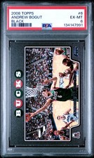 2008 TOPPS BLACK  #6 ANDREW BOGUT 2/51 PSA 6