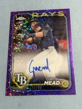 2024 Chrome - Rookie Auto Curtis Mead #RA-CME Purple Speckle Refractor /299