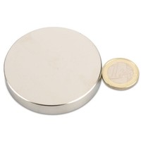 Scheibenmagnet Ø 60,0 X 10,0 Mm N40 Nickel - HäLt 50 Kg