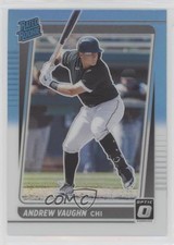 2021 Donruss Optic Rated Rookie Carolina Blue & White Prizm Andrew Vaughn ra5