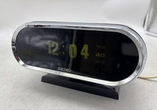 SEIKO DL-301 Retro Flip Clock Black Digital Illuminated Vintage Display