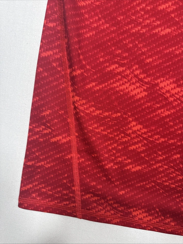 Under Armour men's XL Compression Heat Gear Red Tight Muscle Gym Shirt - Image 2 of 4