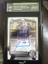 2025 Bowman Chrome 1st Christian Arguelles Prospect Auto CPA-CAR Gem Mint 10