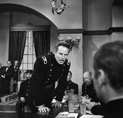 Charlton Heston as Chipman in the CLIMAX! episode The Trial of Cap- Old Photo