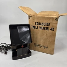 Vintage Kodak Kodaslide Slide Table Viewer 4X projector  with original Box