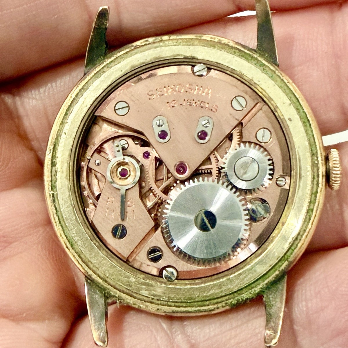 Vintage 1950's Seiko Marvel 14K Gold Filled 19 Jewel Antishock