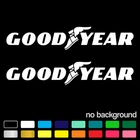 (2) Decal For Goodyear Racing Tire Logo Vinyl Sticker Car Truck Garage Tool Box