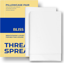 100 Pure Egyptian Cotton Pillow Cases - 600 Thread Count Pillow Cases