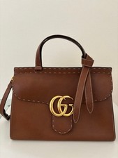 GUCCI CC Marmont Leather top handle Bag 672203