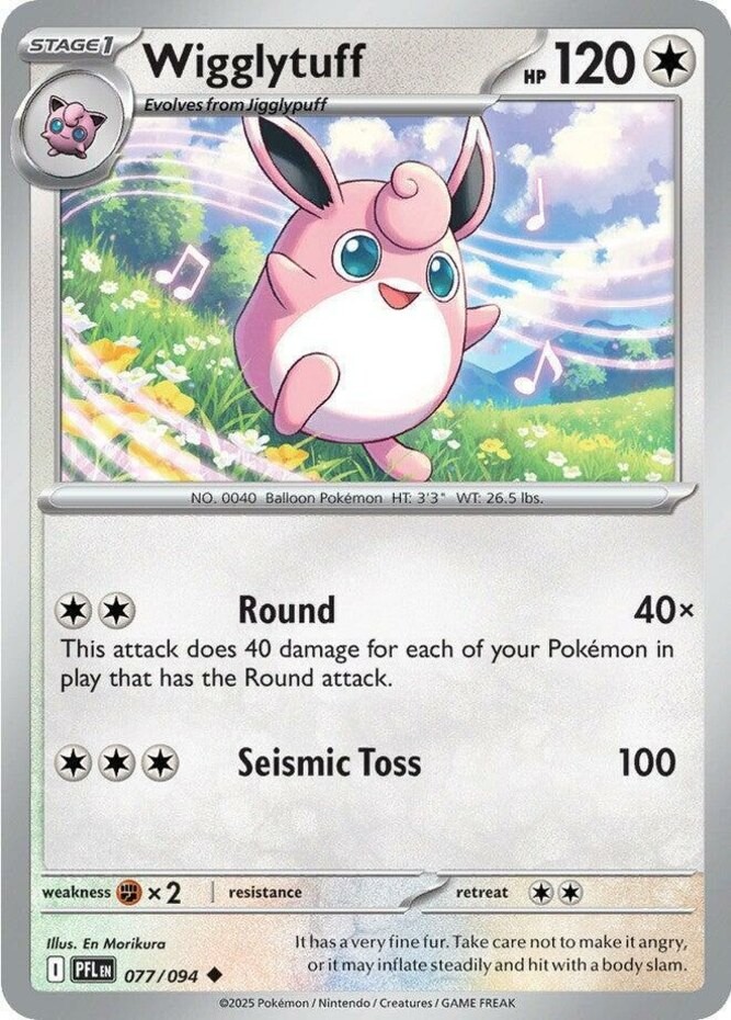 Wigglytuff - 077/094 - Uncommon - Reverse Holo NM Phantasmal Flames