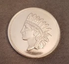 Indian Head Penny Design Cent Vtg Bullion-0.999 Silver 1 Ounce Oz Art Coin Round
