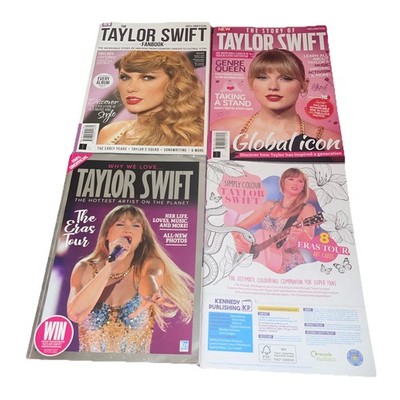 3 Taylor Swift Unofficial Magazines + simply colour Taylor Swift 8 ERAS tour 
