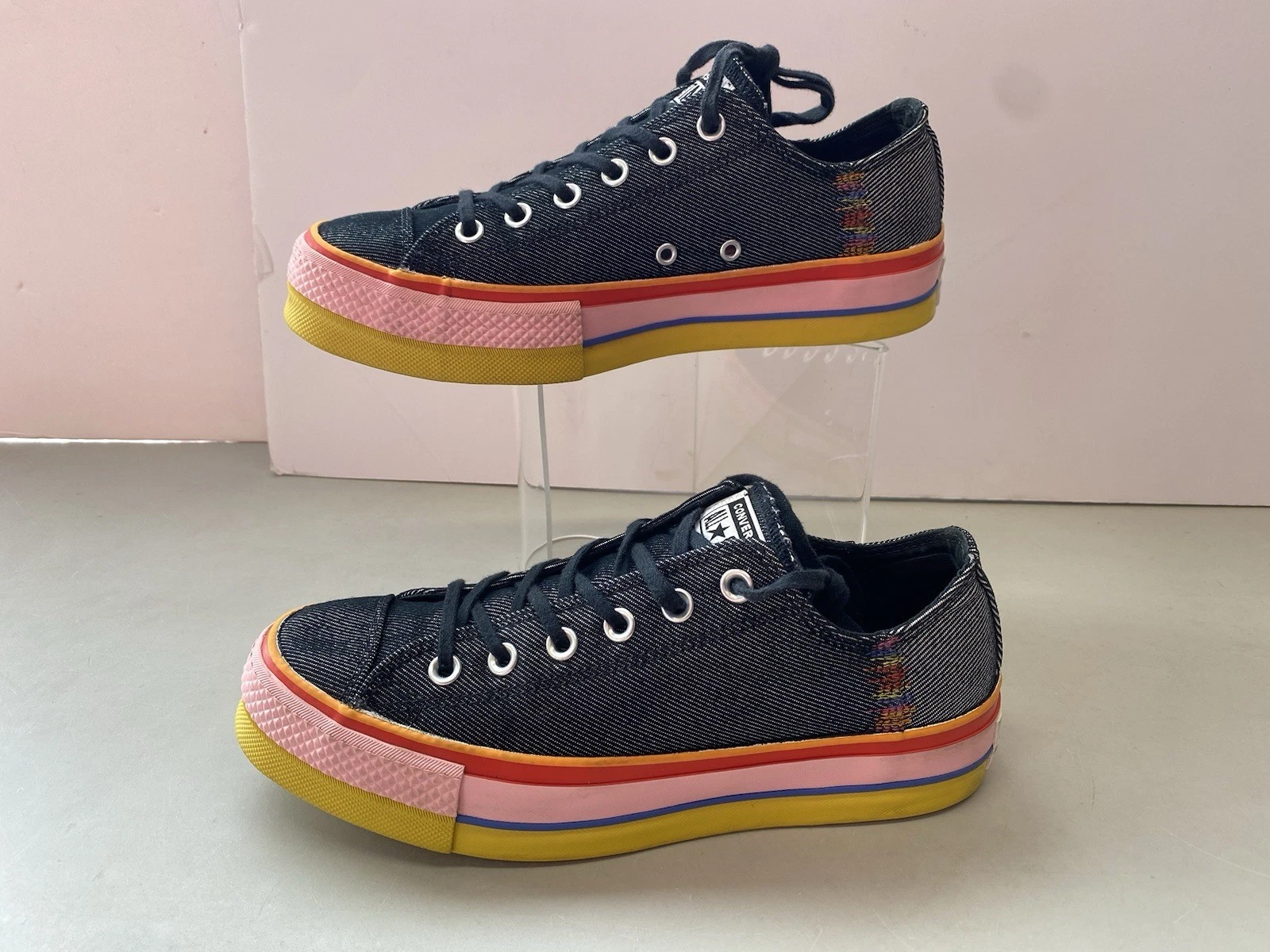 Sneakers arcobaleno taglia 9 5 CONVERSE ALL STAR DONNA SPORT CASUAL TRAINER 564994C