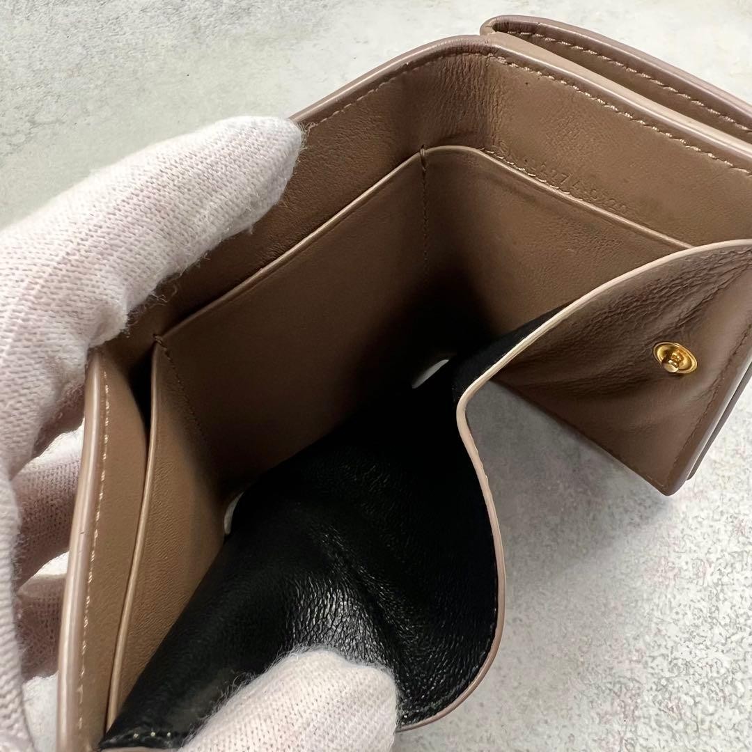 Yves Saint Laurent Wallet Women's Fold Card Case Leather BA Condition Japan thumbnail 8