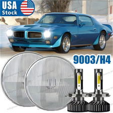 For 1970-1976 Pontiac Firebird Pair 7inch Led Headlights Hilo Beam 6000k White For 1970-1976 Pontiac Firebird Pair 7inch Led Headlights Hilo Beam 6000k White