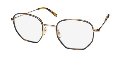 NEW GARRETT LEIGHT WOODLAWN BLUE LIGHT TECHNOLOGY EYEGLASSES GOLD METAL &