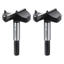 2pcs Forstner Drill Bit 2"(50mm) Tungsten Carbide 3 Teeth Wood Drill Bit