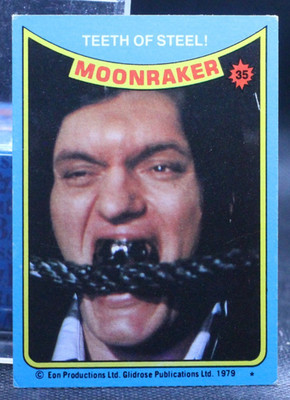 1979 Topps James Bond's Moonraker (EX) #35 - Teeth Of Steel!