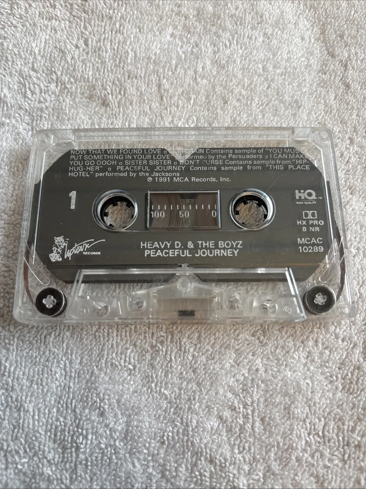Heavy D & The Boyz Peaceful Journey Cassette Tape  - Image 4 of 4