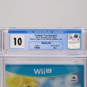 Nintendo Wii U Game POKEMON: POKKEN TOURNAMENT - GRADED CGC 10 A++ NEW & Sealed!