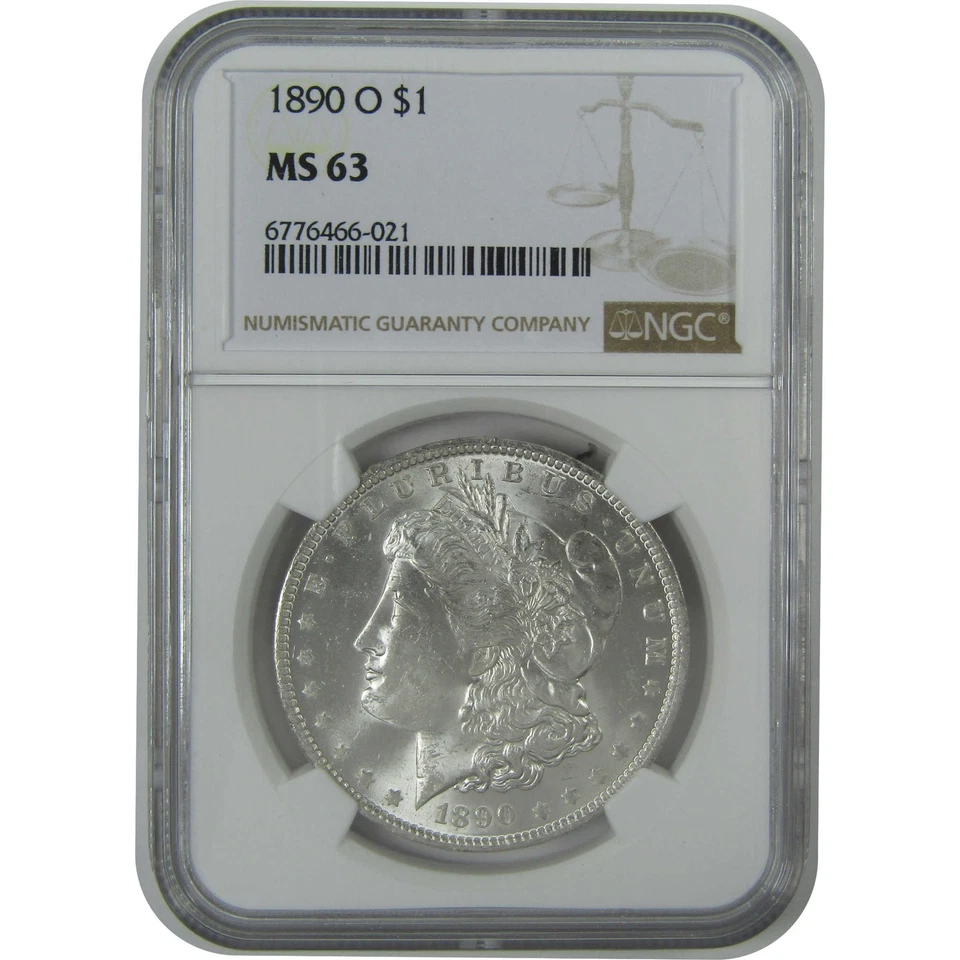 1890 O Morgan Dollar MS 63 NGC Silver $1 Uncirculated Coin SKU:I16461