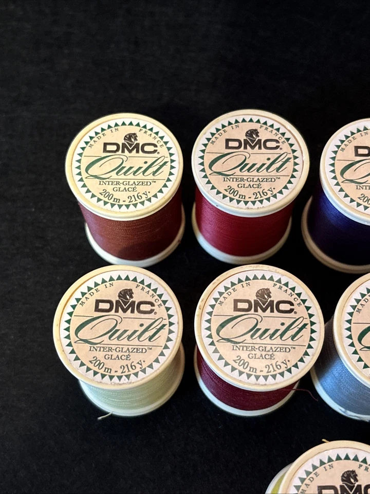 9 DMC QUILT INTER-GLAZED Thread ASSORT COLORS Cotton Polyester NEW - Image 2 of 4