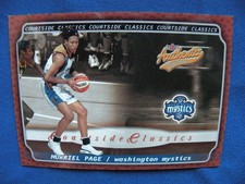 2002 Fleer Authentix WNBA Courtside Classics Murriel Page Washington Mystics #8
