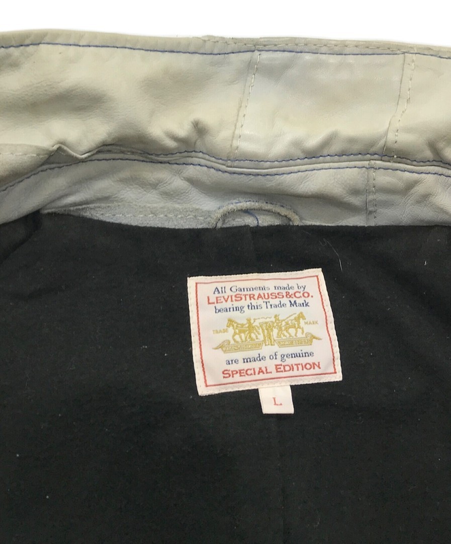 LEVI'S Patchwork Leather Jacket 70706-48 Sky Blue… - image 5